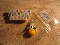 Perlenengel Gelb